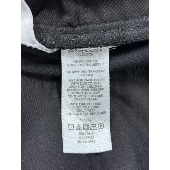 Loft Womens Black High Waist Skinny Pants Size 8 Cotton Blend - Picture 12 of 12